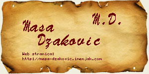 Maša Džaković vizit kartica
